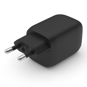 Chargeur secteur double port USB-C GaN avec technologie PPS (65 W), Noir, hi-res